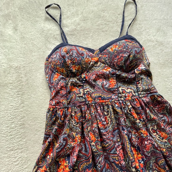 Adorable Colorful Paisley Mini Dress - Picture 6 of 6